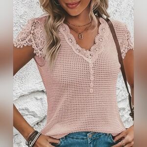 Blush Boho Knit top